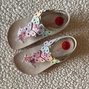 Cynthia Rowley Kids Sandals with Multicolor Butterfly Design